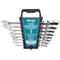 Набор ключей рожково-накидных с трещеткой MOLDER 8-19мм, 8 шт (MT57108) купити в Україні
