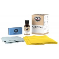 Набор для нанесения керамического покрытия с аппликатором салфетками и микрофиброй K2 GRAVON SET 50мл (G030) купити в Україні