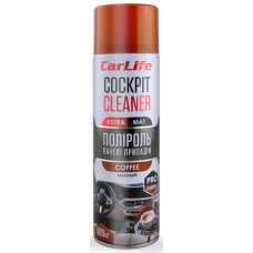 Полироль для пластика CARLIFE Cockpit Cleaner Extra Mat кофе, 500мл (CF526)