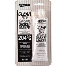 Силиконовый прокладочный герметик RUNWAY Gasket Maker -62C° +204C° прозрачный, 85г (RW8502) купити в Україні