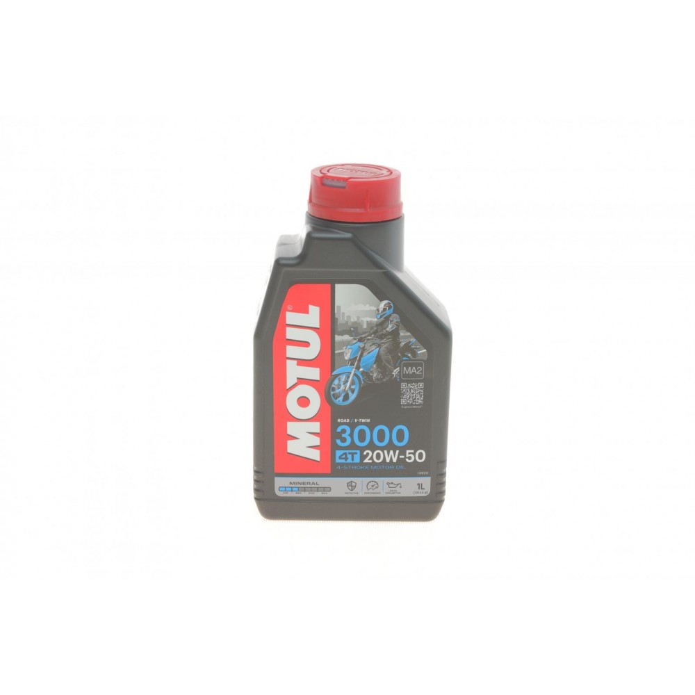 Олива моторне мінеральне MOTUL 3000 4T 20W-50, 1л (837011) (107318) купити в Україні цена