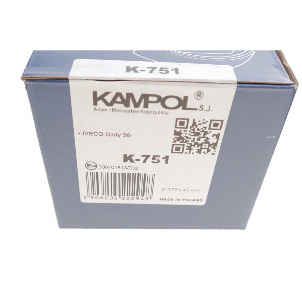 Колодки ручника Iveco Daily 78- (172x41)