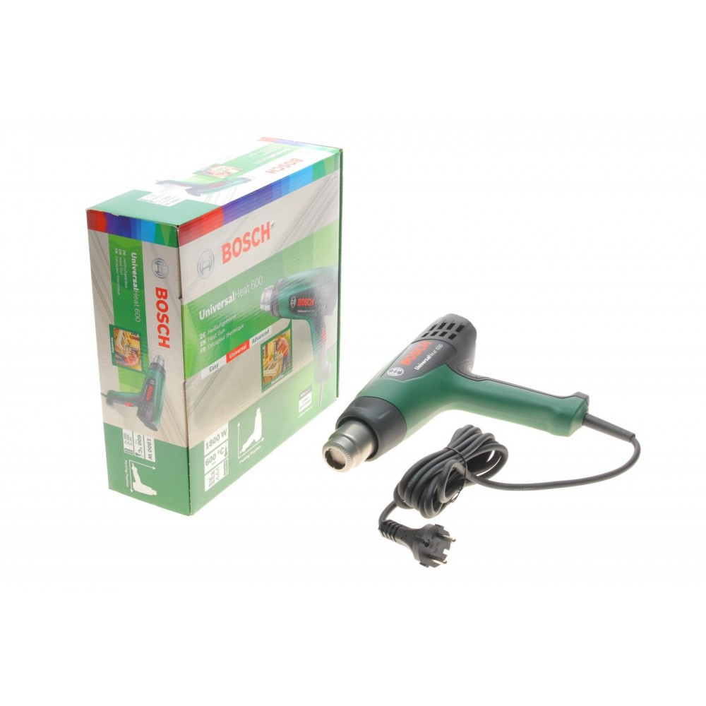 06032A6120 Bosch Bosch Фен строительный UniversalHeat 600, 1800Вт, 50/300/600°C, 200/350/500л/мин, 0.53кг