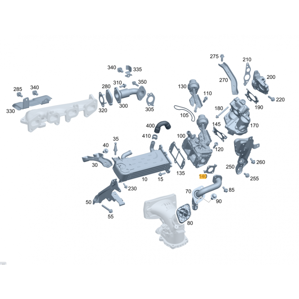 Прокладка клапана EGR MB Sprinter 06- OM651 (клапан ВГ / трубопровод рециркуляції ВГ)