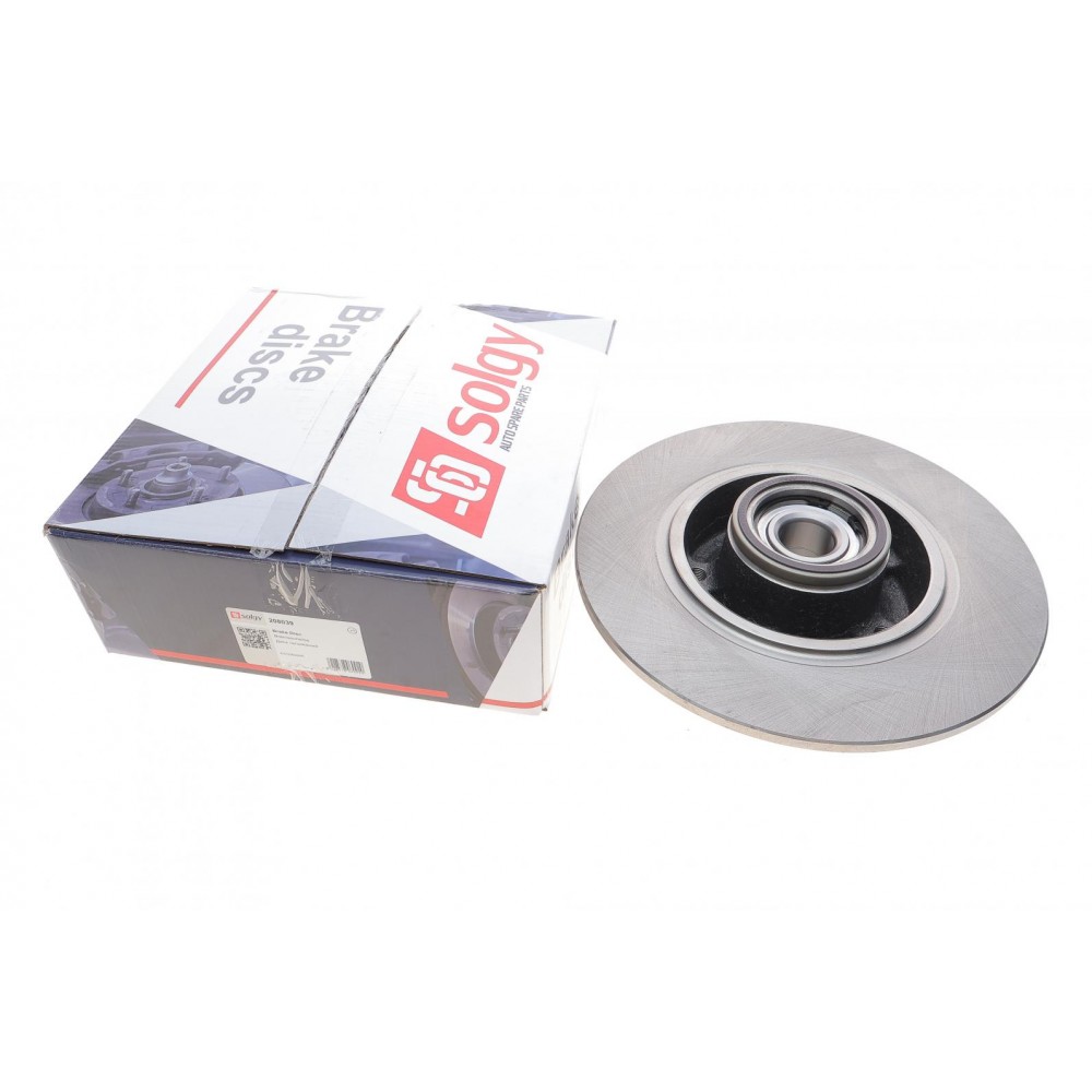 Диск гальмівний (задній) Renault Megane 08- (260x8) (+ABS) (з підшипником)