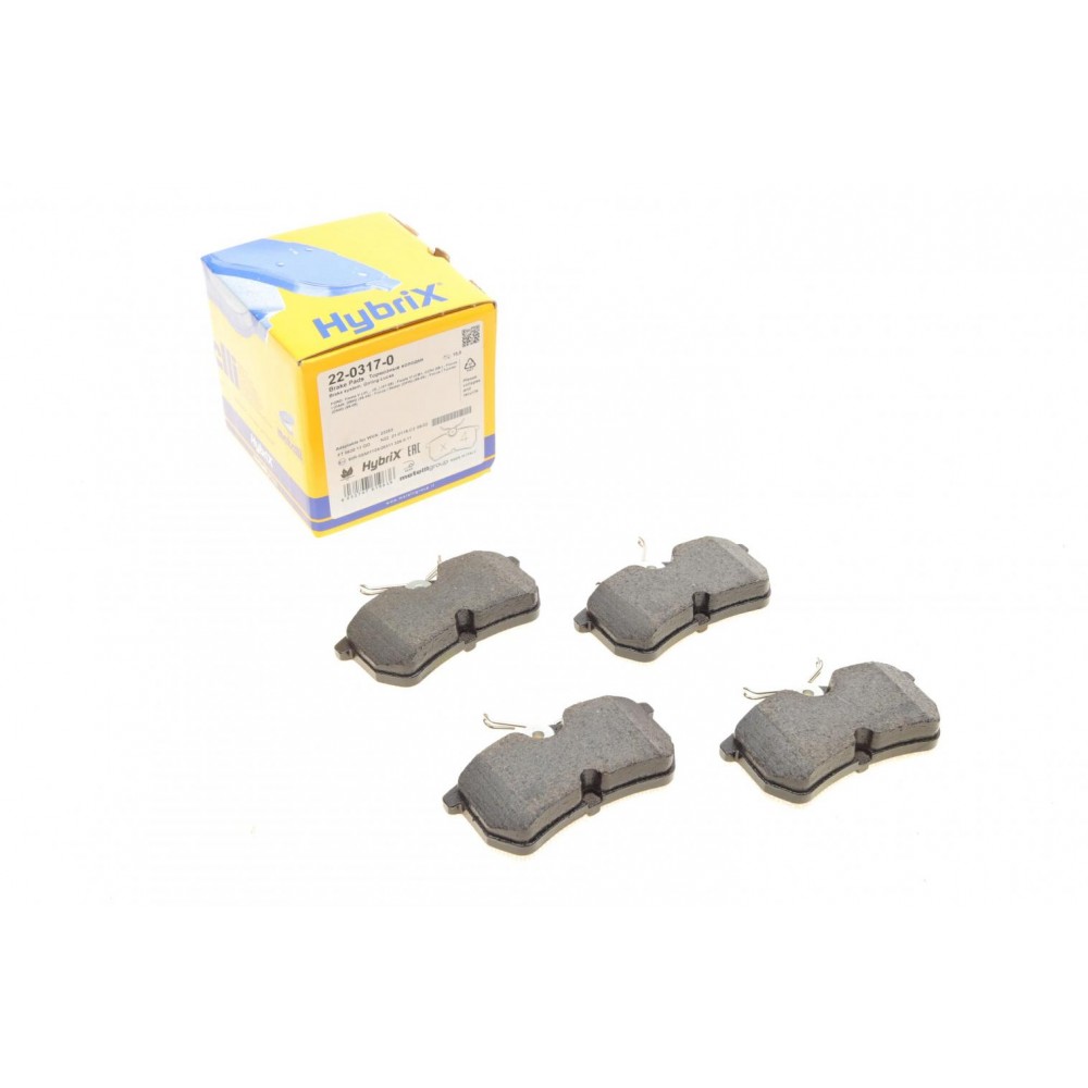 22-0317-0 METELLI Комплект гальмівних колодок дисковий гальм