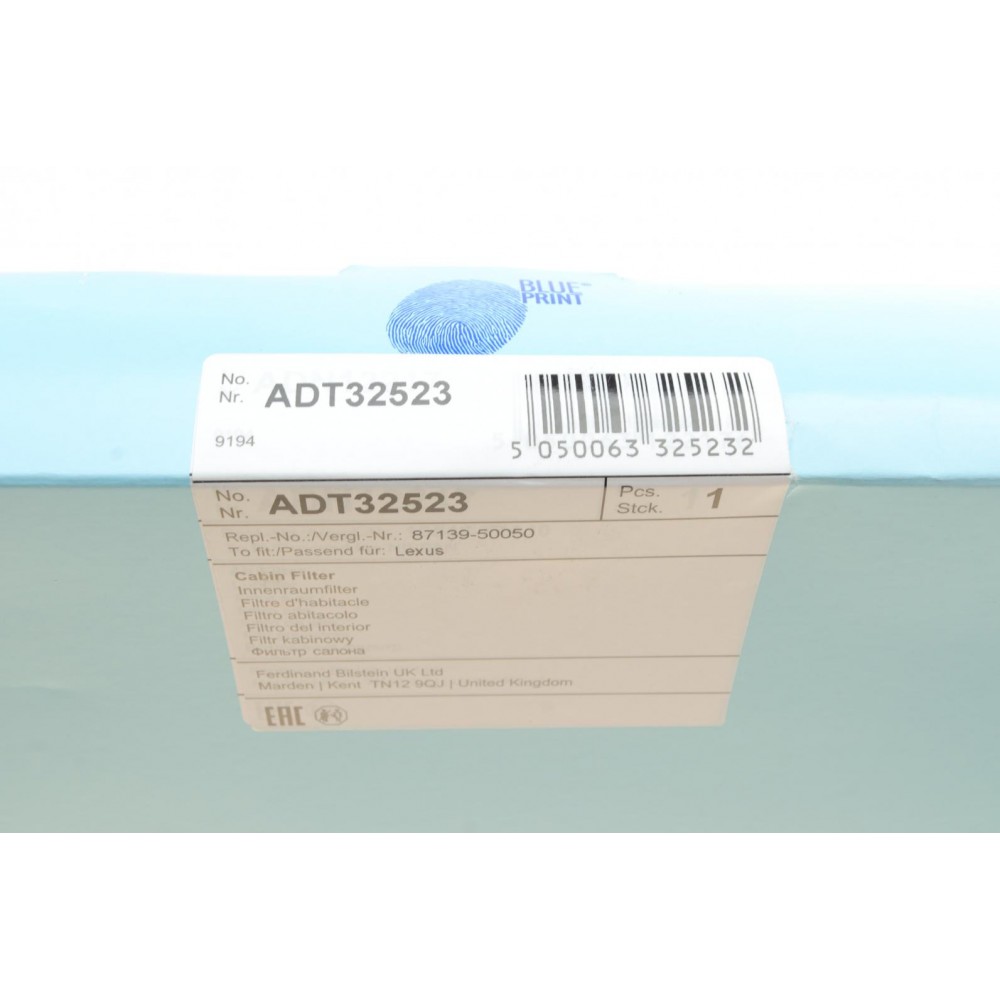 Фільтр салону Lexus LS 06- (вугільний)