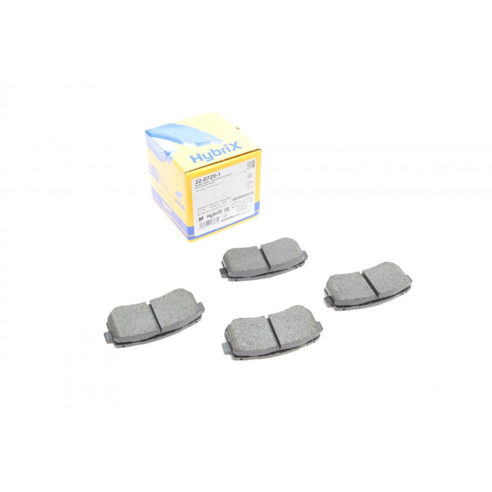 22-0725-1 METELLI Комплект гальмівних колодок дисковий гальм