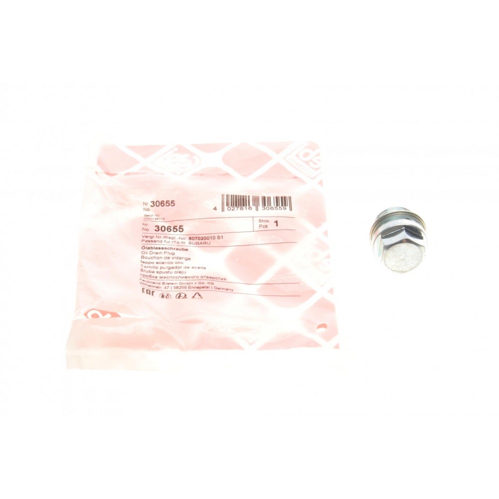 30655 FEBI BILSTEIN Різьбова пробка, Масляний піддон