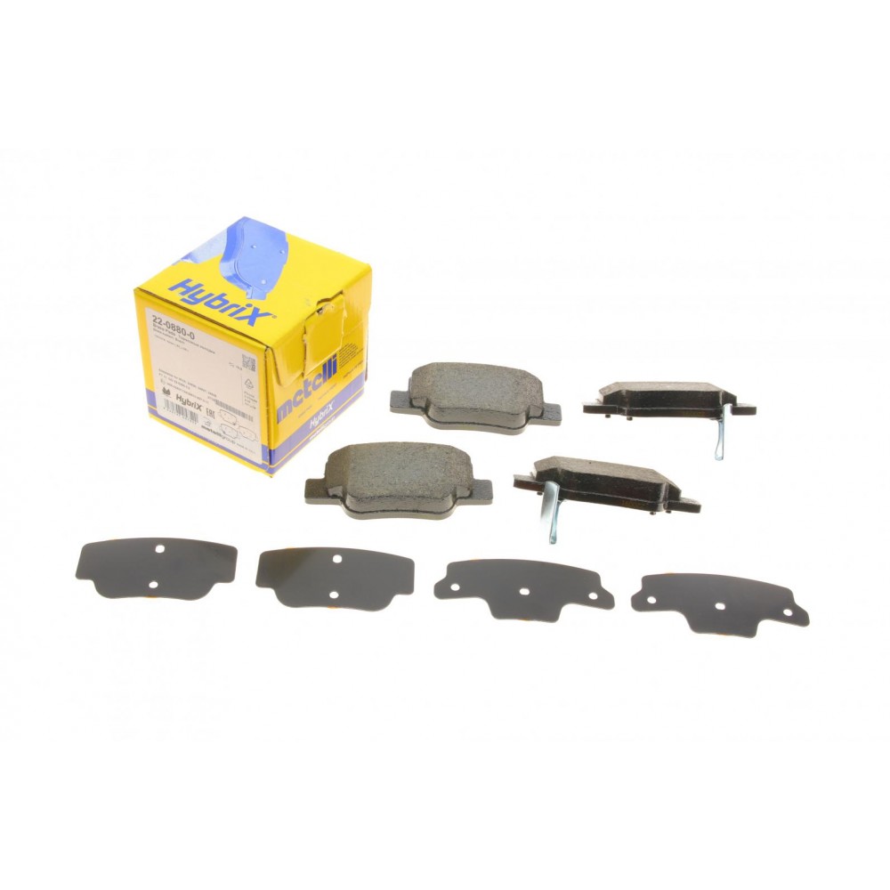 22-0880-0 METELLI Комплект гальмівних колодок дисковий гальм
