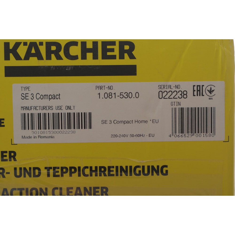 Пилосос миючий SE 3 Compact (500Вт)