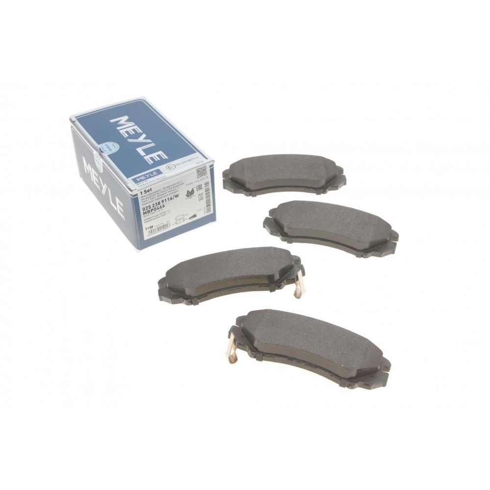 025 238 9116/W MEYLE Комплект гальмівних колодок дисковий гальм