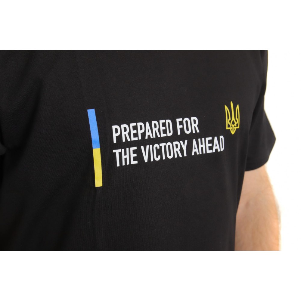 Футболка патріотична BM Parts, чорна, L (100% бавовна)