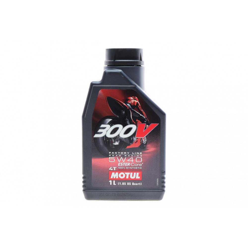 Олива моторне 100% синтетичне эстеровое MOTUL 300V 4T Factory Line Road Racing 5W-40, 1л (836011) (104112)