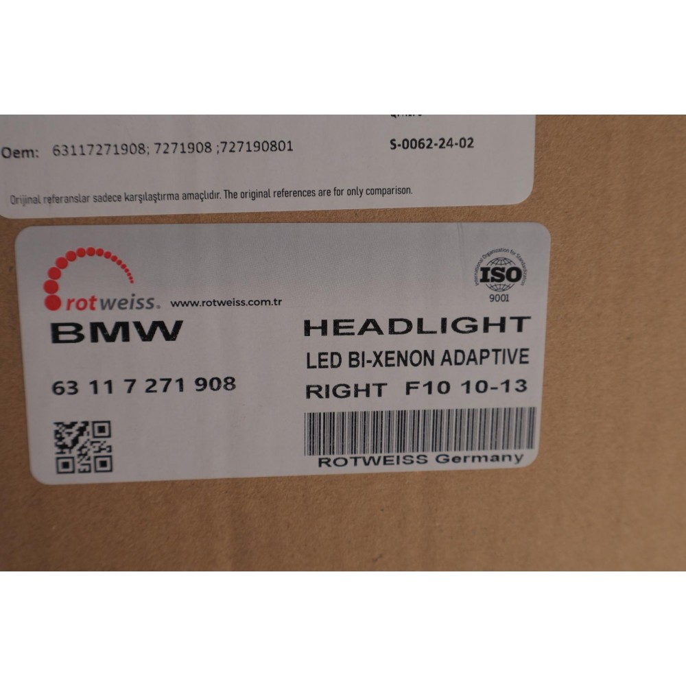 Фара (R) BMW 5 (F10) 11-16 (Xenon/Halogen)