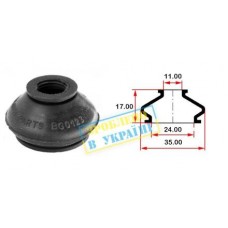 Пильник опори кульової рульового наконечника (універсальний) (24х11x17)