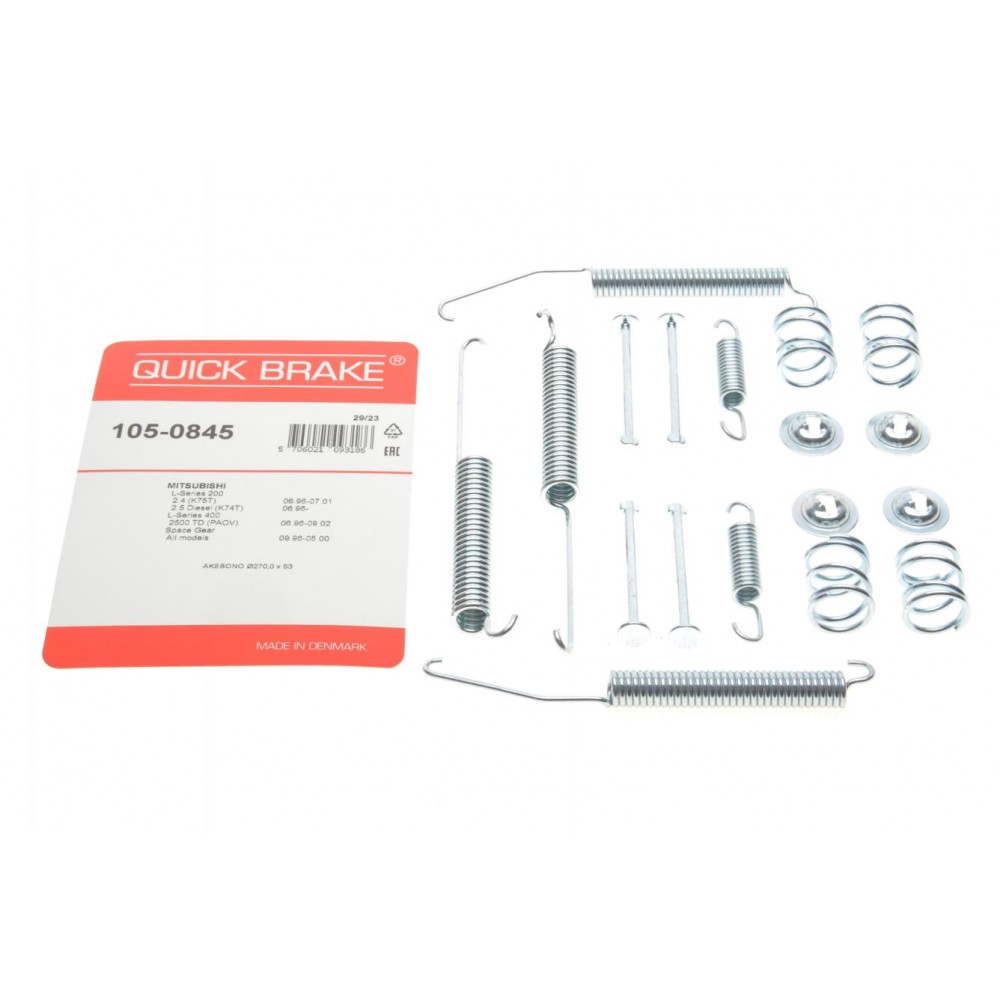 105-0845 QUICK BRAKE Комплектуючі гальмівна колодка