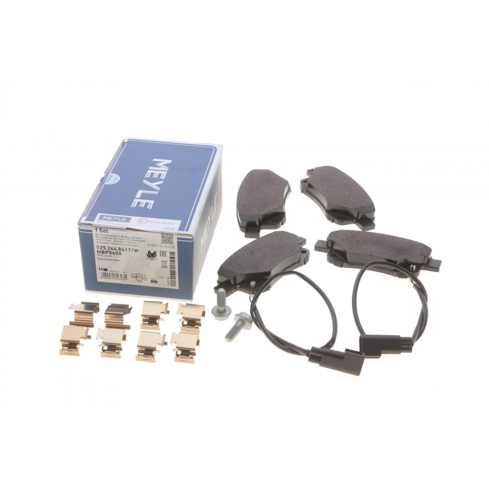 025 244 8617/W MEYLE Комплект гальмівних колодок дисковий гальм