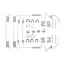 105-0642 QUICK BRAKE Комплектуючі гальмівна колодка