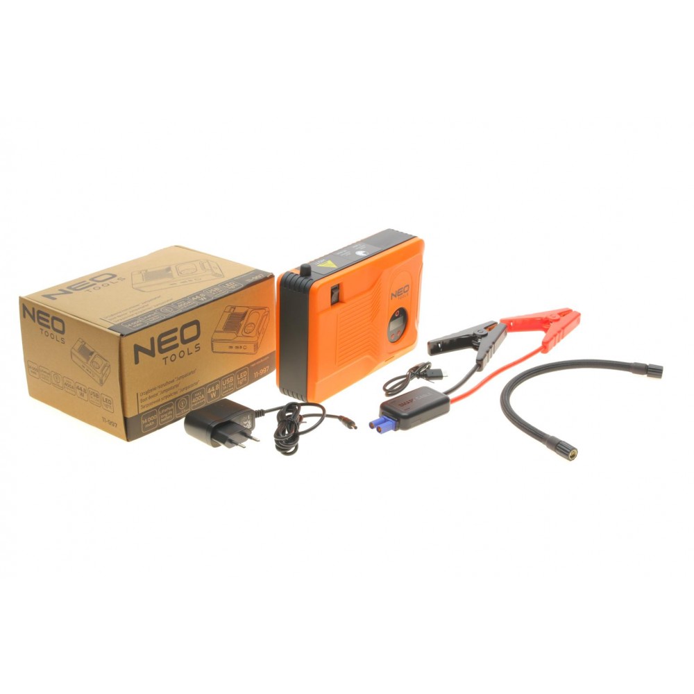 Пусковий пристрій Jumpstarter (Powerbank 14 000 mAh/ліхтар LED/компресор 3.5 Bar)