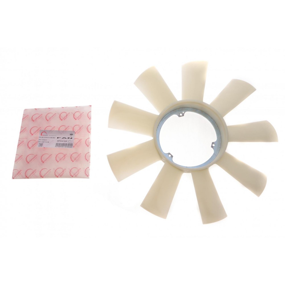 Крильчатка вентилятора MB Sprinter 2.9TDI (9 лопастей/ 3 кріплення)