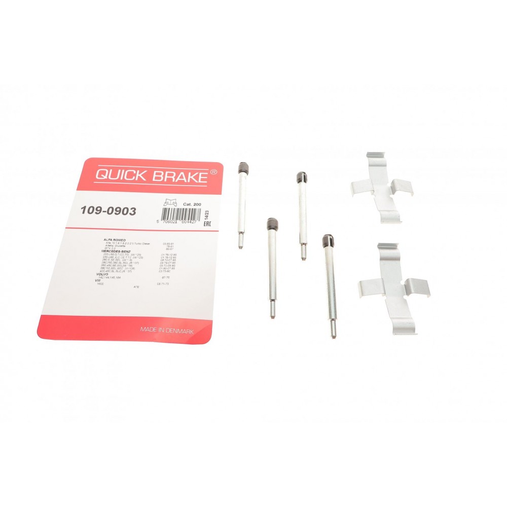 109-0903 QUICK BRAKE Комплектуючі колодки дискового гальма