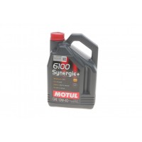 Олива моторне напівсинтетичне MOTUL 6100 Synergie+ Technosynthese 10W-40, 4л (839441) (109463)