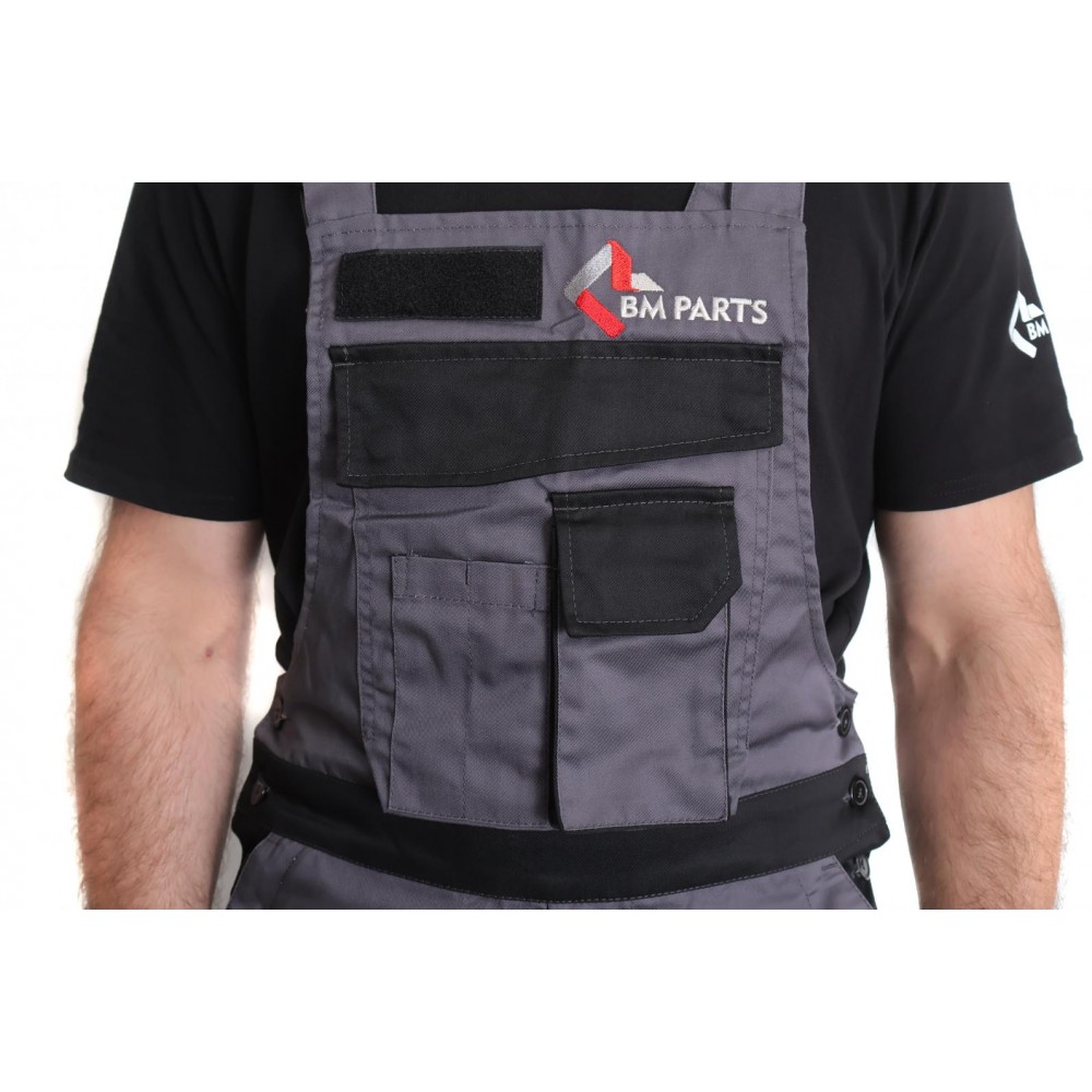 Напівкомбінезон робочий (розмір 52-54/ріст 182-188) XL+ з логотипом BM Parts