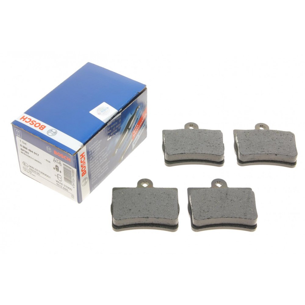 0 986 494 017 BOSCH Комплект гальмівних колодок дисковий гальм