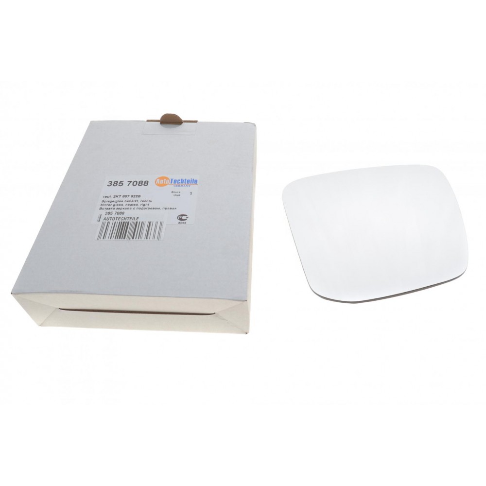 Скло дзеркала (з підігрівом) VW Caddy 20/Ford Tourneo Connect 22- (R)