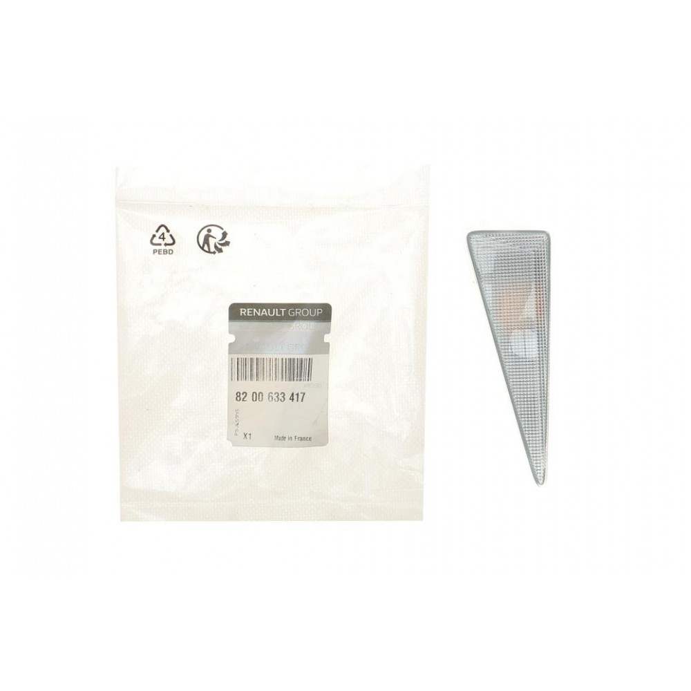 Повторювач повороту на крило Renault Megan/Scenic 03- (R) (білий)