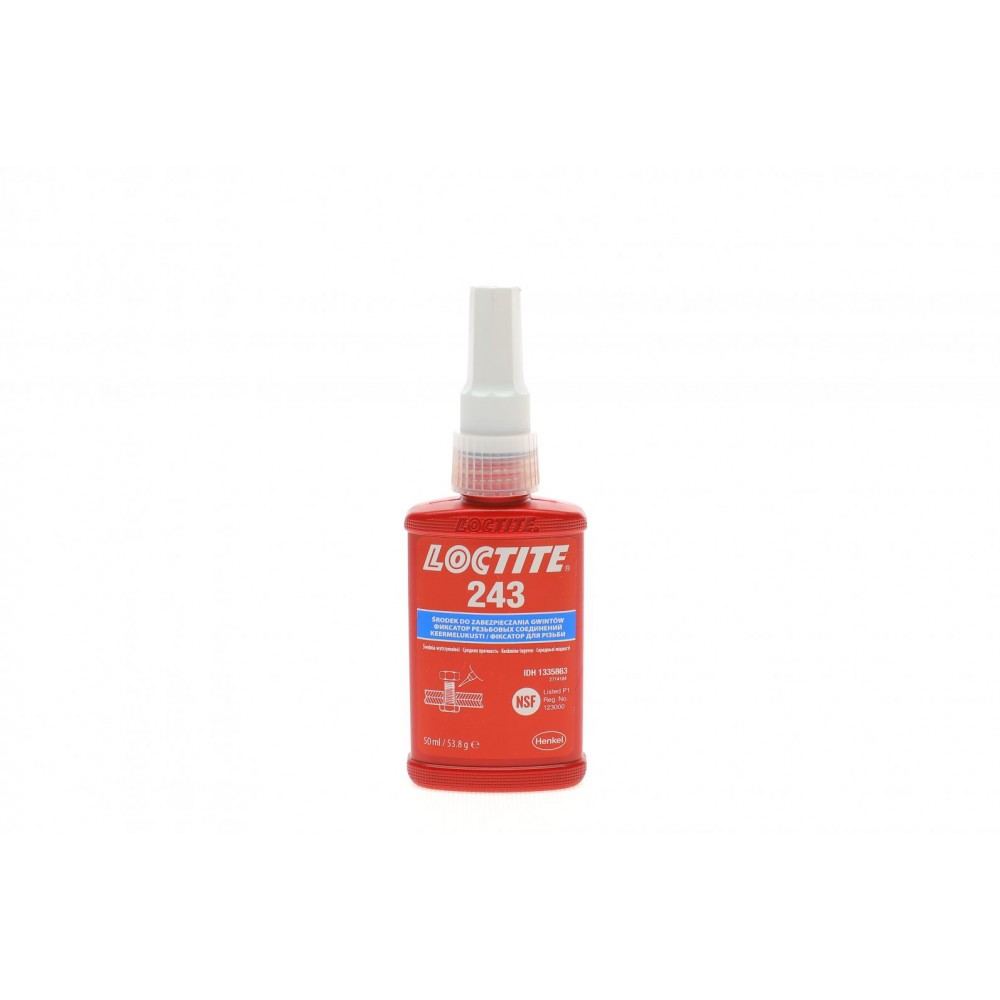 LOCTITE 243, 50ML Фіксатор різьби (синій) (середньої фіксації), макс. діаметр різьби М36