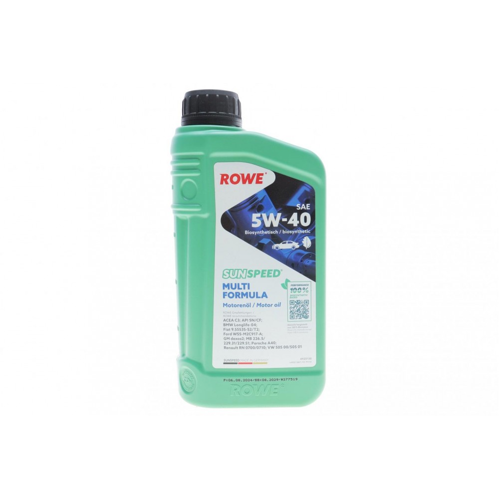Олива 5W40 SUNSPEED MULTI FORMULA (1L) (MB 229.51/VW 505 00/505 01/BMW LL-04/RN0710/0700)