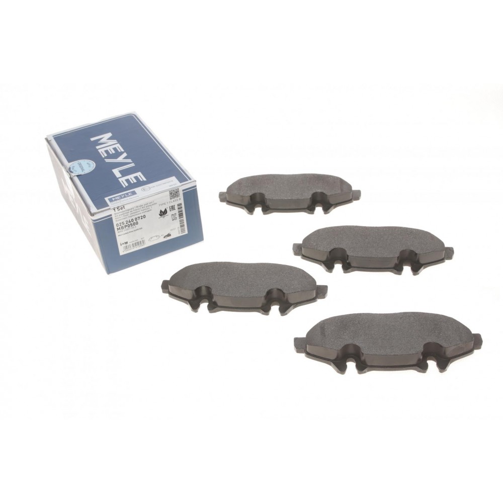025 240 0720 MEYLE Комплект гальмівних колодок дисковий гальм