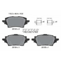 2615301 TEXTAR Комплект гальмівних колодок дисковий гальм