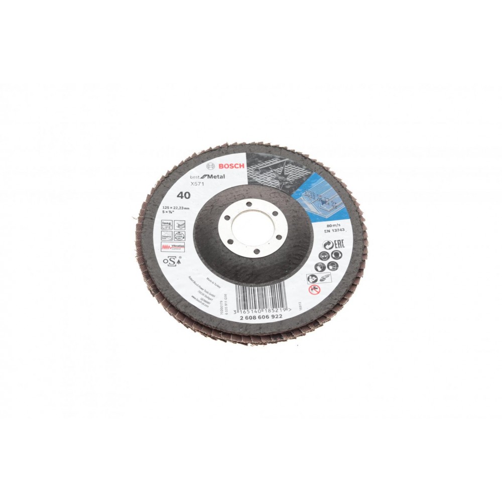 2608606922 BOSCH Круг зачисний 125x5x22,23 мм
