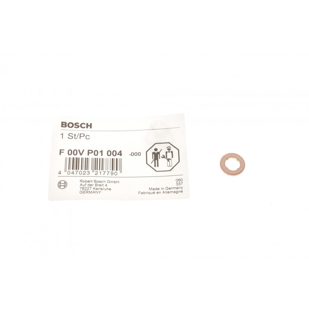 F 00V P01 004 BOSCH Прокладка, корпус форсунки