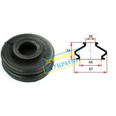 Пильник опори кульової рульового наконечника (універсальний) (20х46x24)