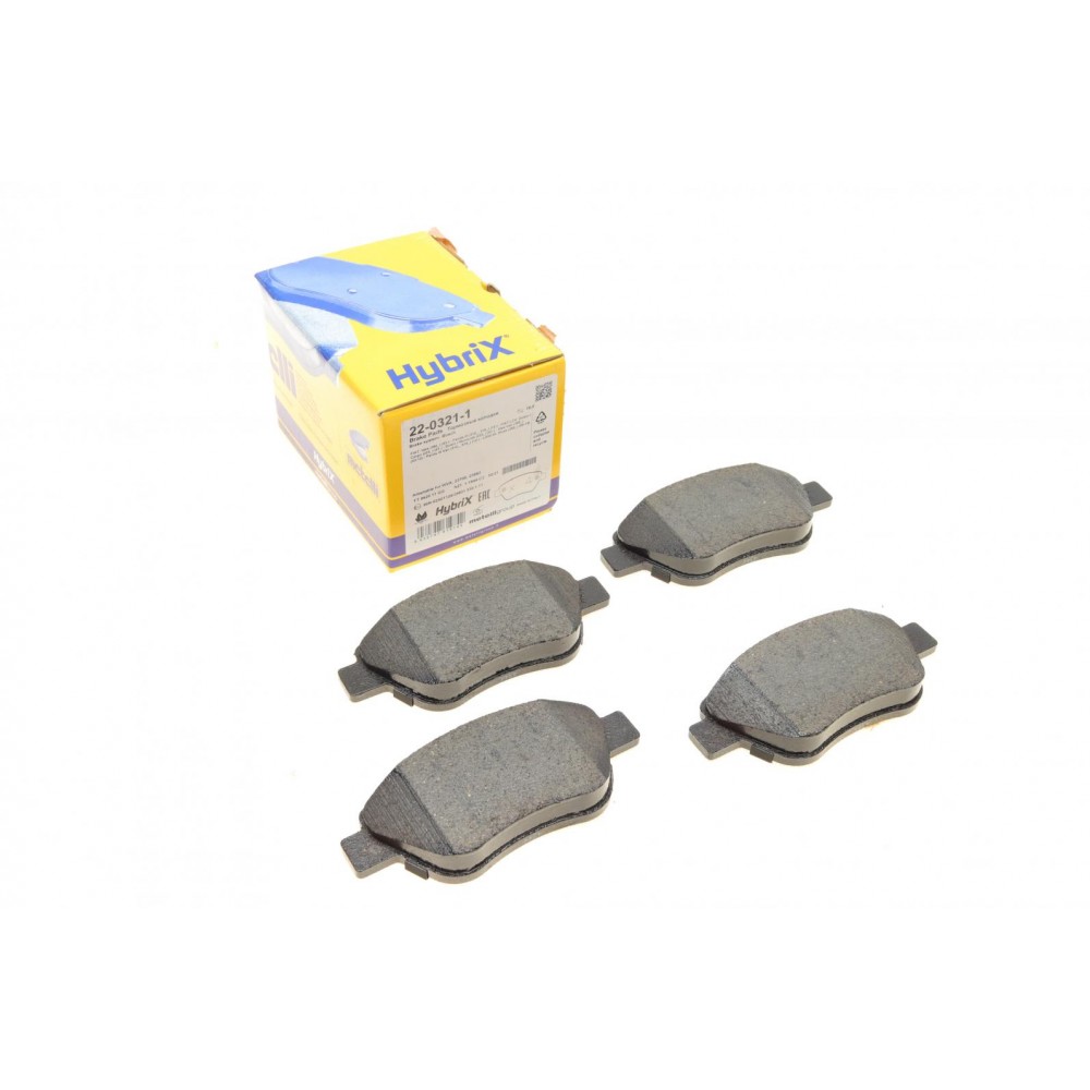 22-0321-1 METELLI Комплект гальмівних колодок дисковий гальм