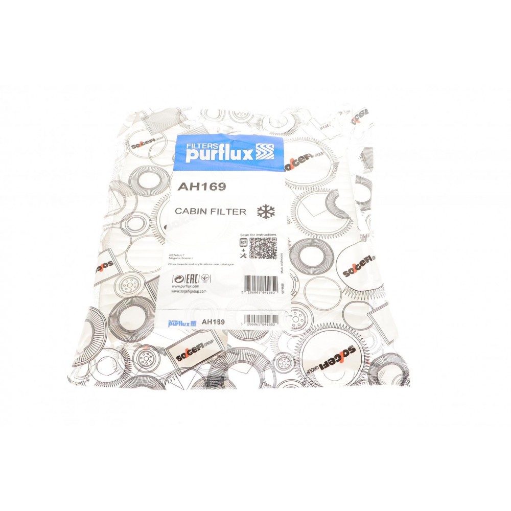 AH169 PURFLUX Фільтр повітря у внутрішньому просторі