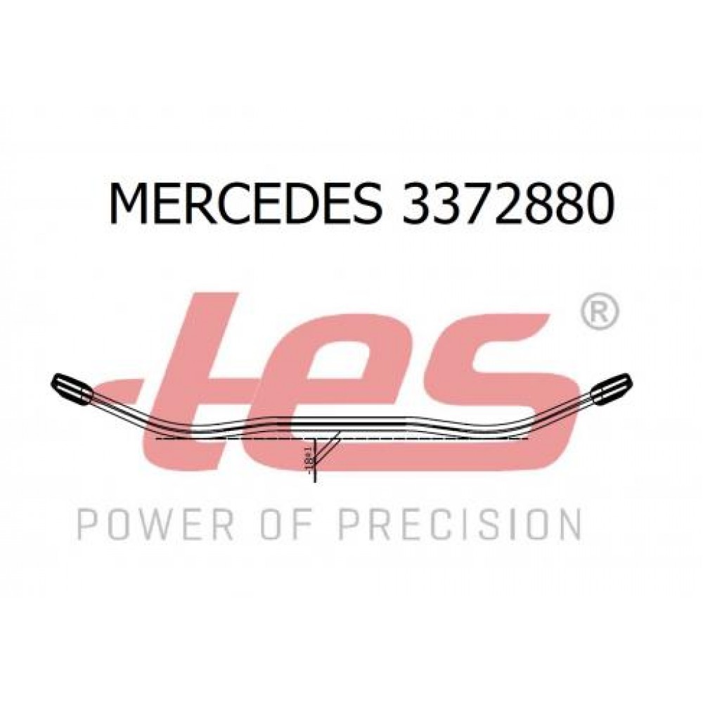 Ресора передня поперечна MB Sprinter 96-06 (2-ох листова) (4x4) (100/600/600) 2/13мм