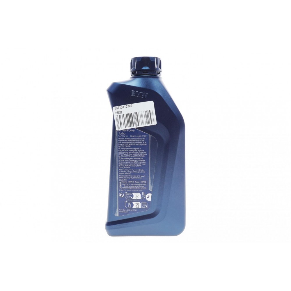 Олива 0W30 M TwinPower Turbo Longlife-12FE (1L) (ACEA C2)