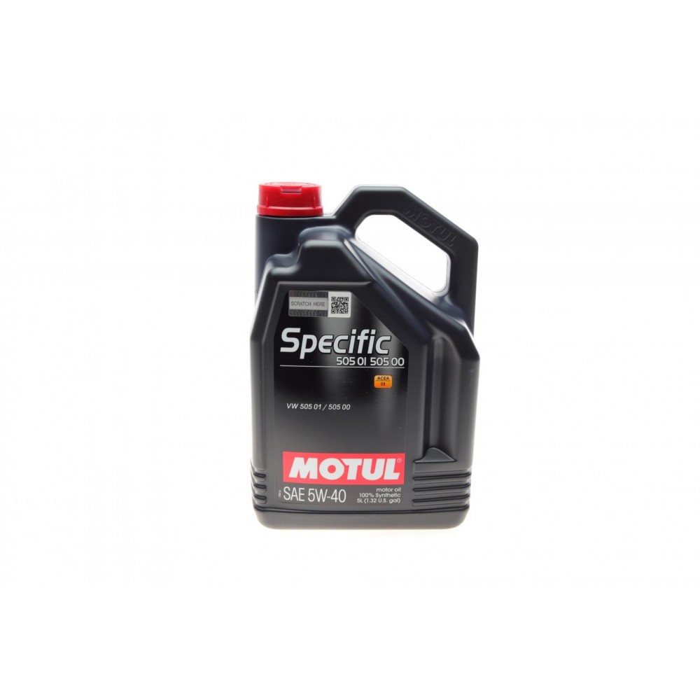 Олива моторне 100% синтетичне MOTUL SPECIFIC VW 505 01 505 00 5W-40, 5л (842451) (101575)