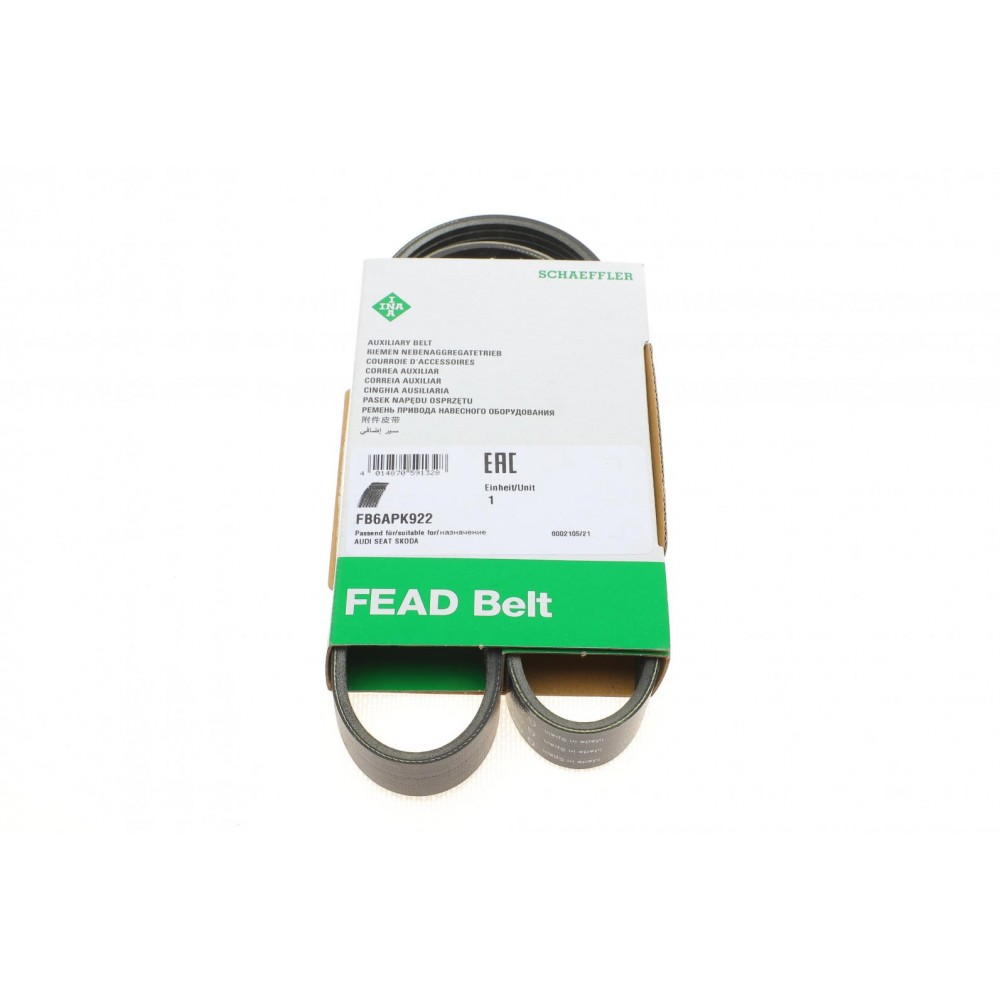 FB 6APK922 INA Поліклиновий ремінь