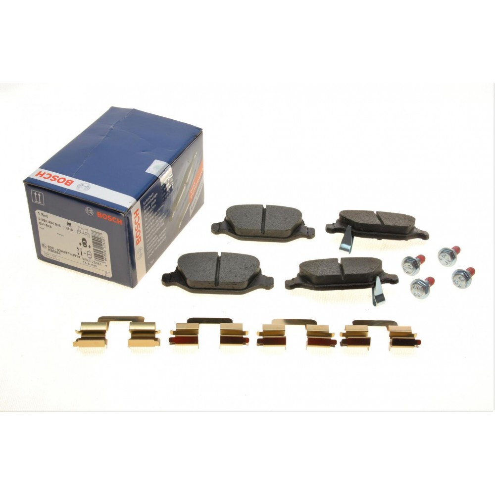 0 986 494 935 BOSCH Комплект гальмівних колодок дисковий гальм