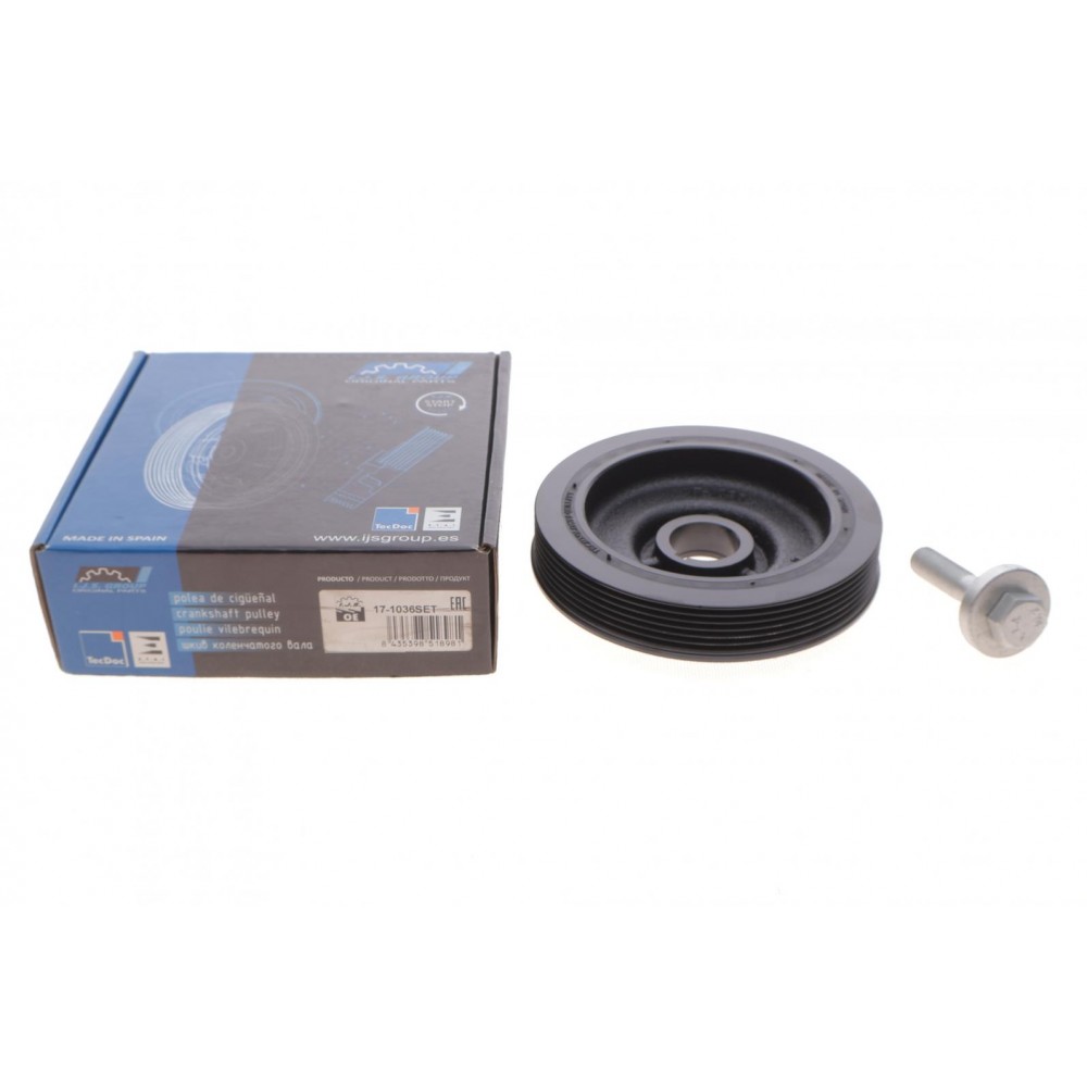 Шків колінвалу Citroen Berlingo/Fiat Scudo/Peugeot Expert/Partner 1.9D/2.0HDi (6PK) (к-кт з болтом)