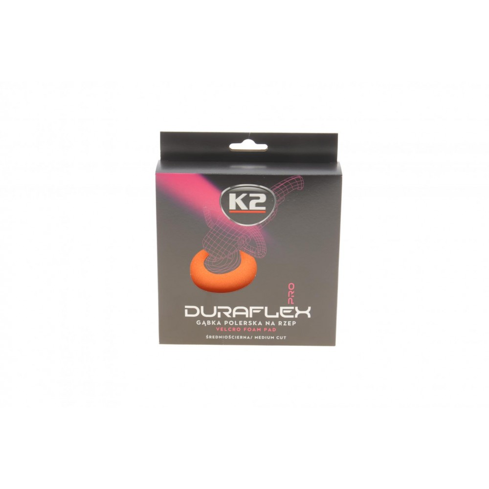 Губка для полировки K2 DURAFLEX средняя оранжевая 150x25мм на липучке (L612) купити в Україні