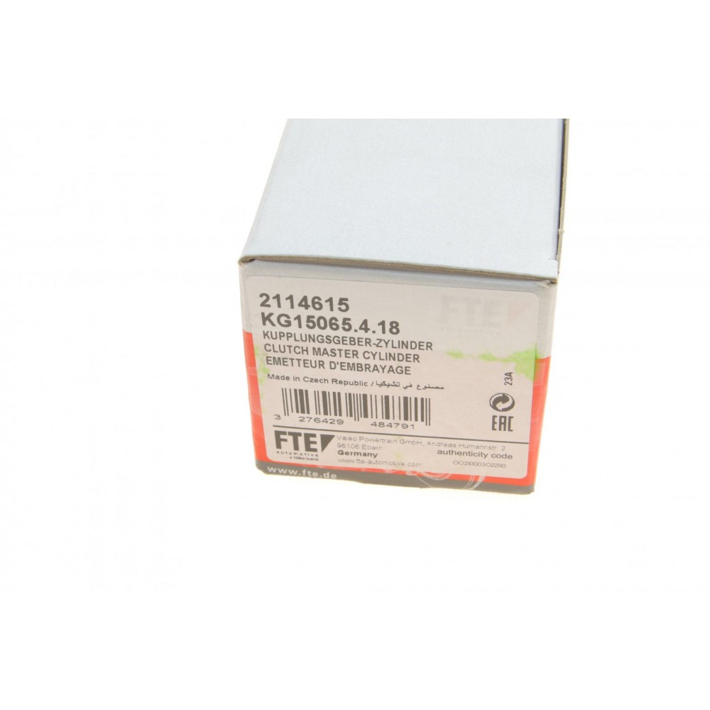 Циліндр зчеплення (головний) VW Caddy 03- = KG15065.4.18