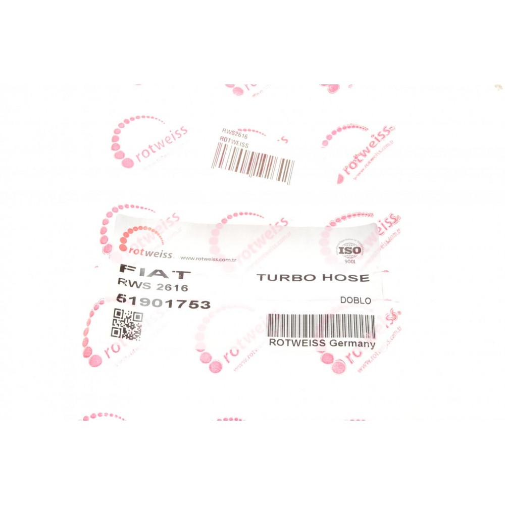 Патрубок інтеркулера (L) Fiat Doblo 1.6D/2.0D 10- 