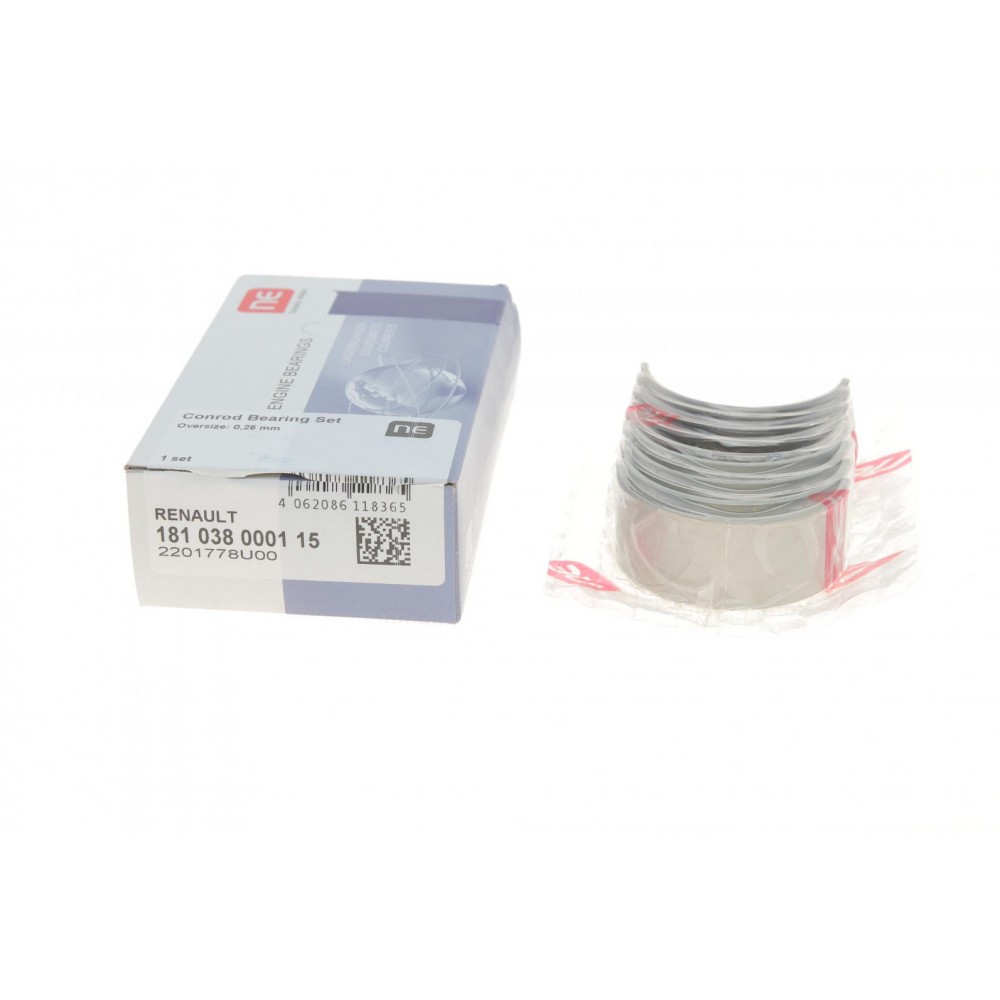 Вкладиші шатунні Renault Kangoo 1.5dci (+0.25) = 6138502500